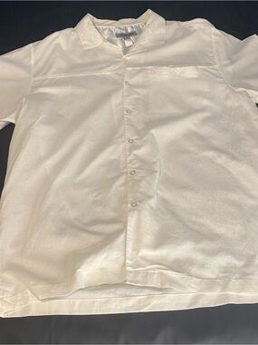 Men's Button Down Shirt By Stacy Adams White Size 3X Excellent Condition